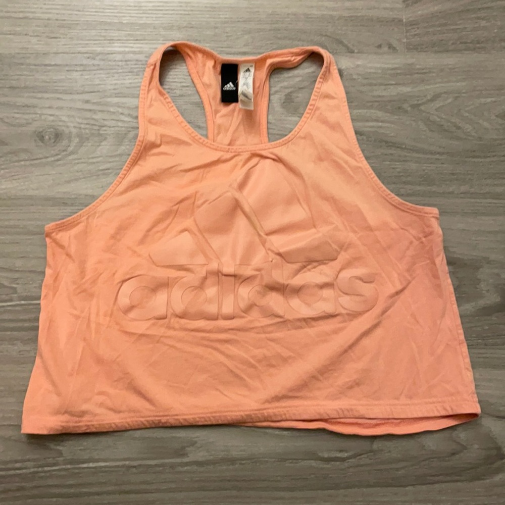 Adidas crisscross back crop top